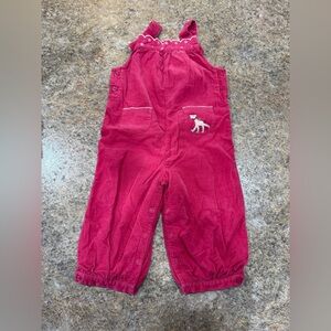 Janie & Jack Baby Girl Corduroy Romper – Size 12–18 Months